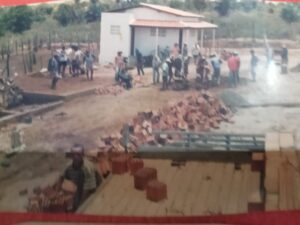 Mutirão na construção da Cede